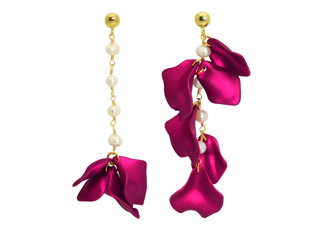 Fuchsia Rosa | Resin Earrings