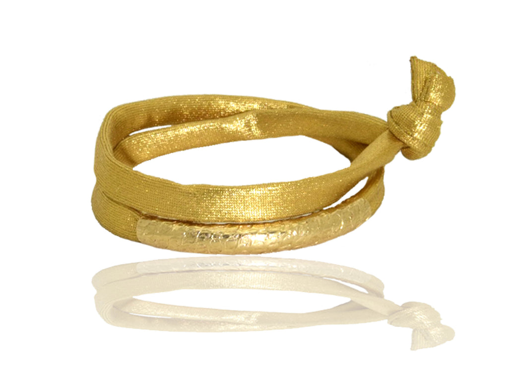 Metallic Gold 14K Golden Tube Bracelet