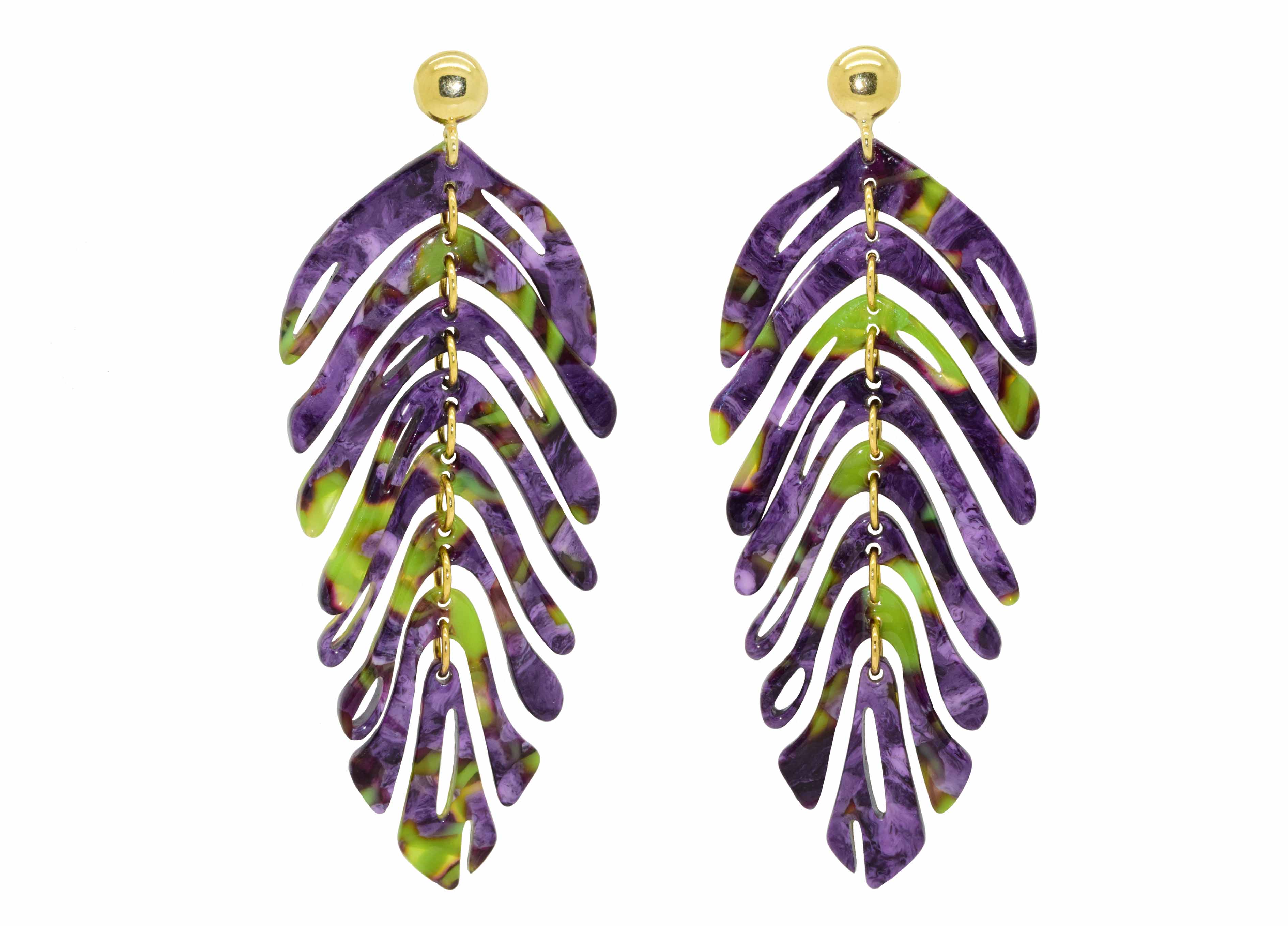 Miccy's | Miccy's Lavendula Leaves | Resin Earrings