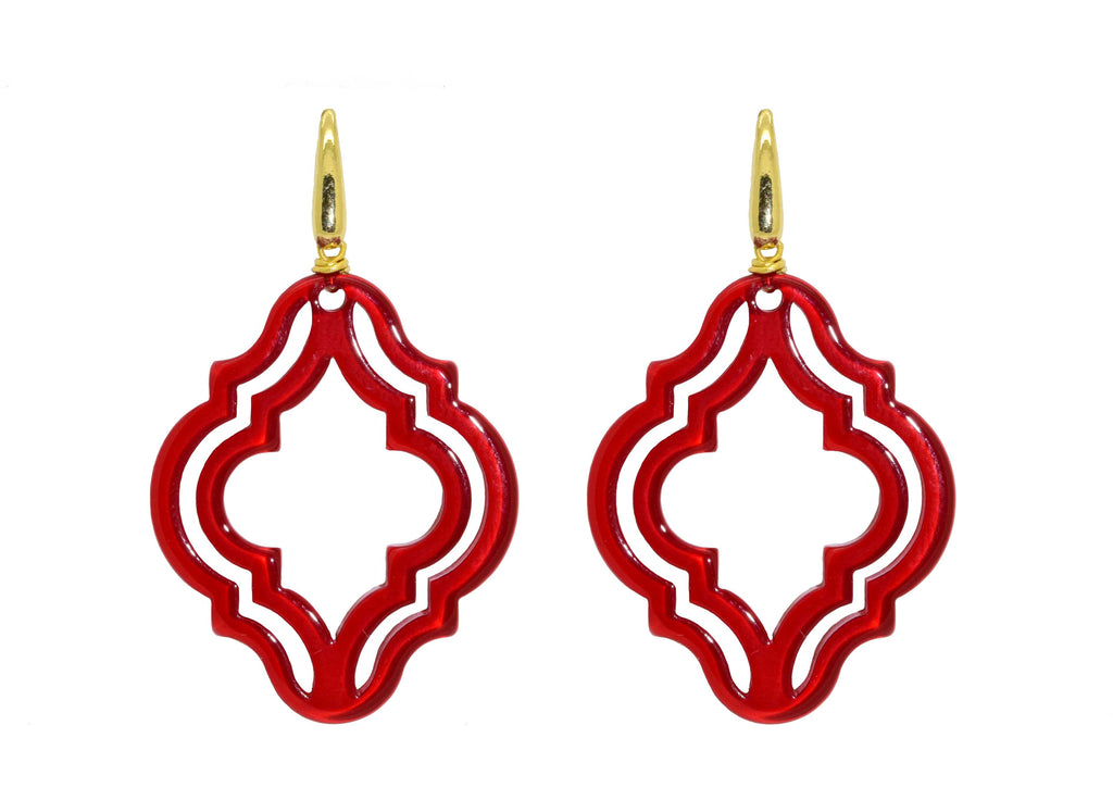 Muscat Red | Petite | Resin Earrings