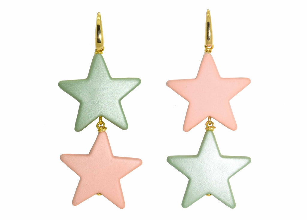 Pastel stars | Resin Earrings