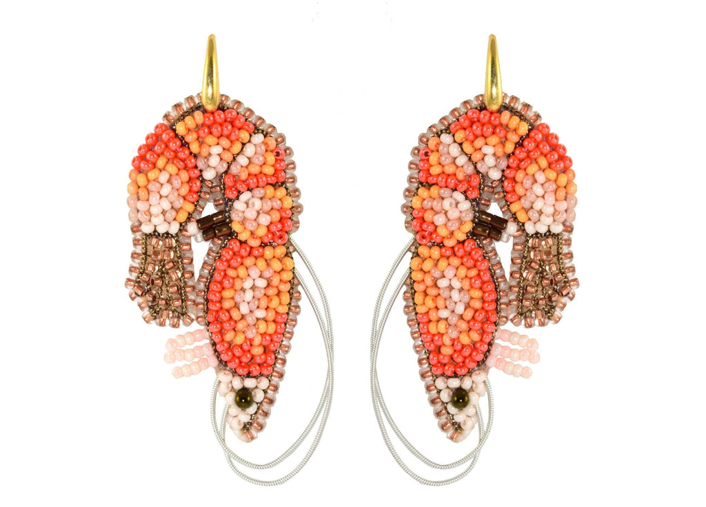 Crevettes | Boucles d'oreilles PatchArt