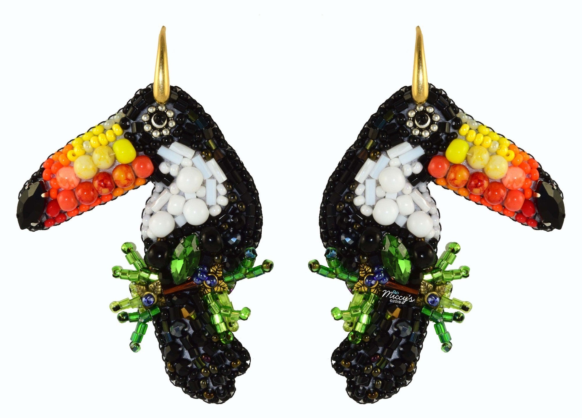 Miccy's | Toucan's | PatchArt Earrings